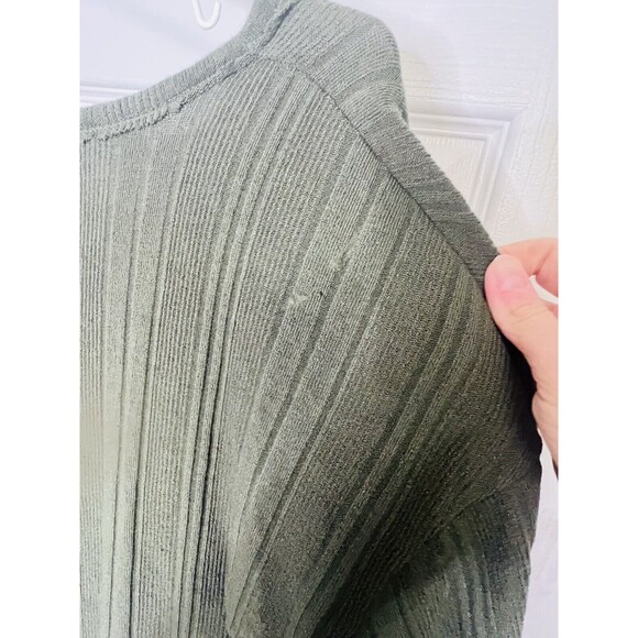 White Willow Women's Long Sleeve Ribbed Drawstring Hem Top Green XS Retail $78 - Picture 6 of 8